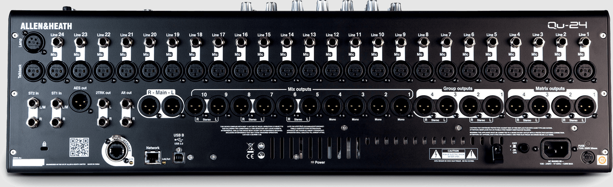 TABLE NUMÉRIQUE - Allen & Heath QU-24 - 2