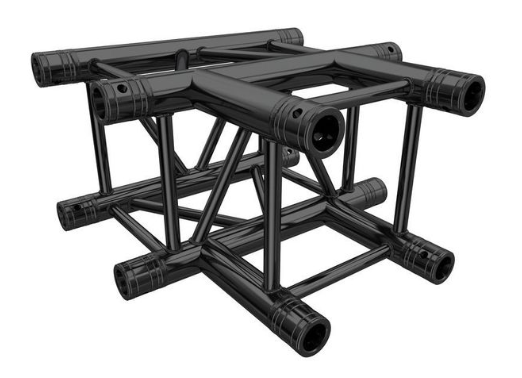ASD - Angle 3 Départs T Noir - ASZ33